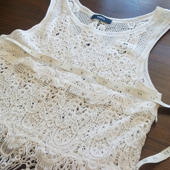 White Crochet Top - Picture 6 of 8